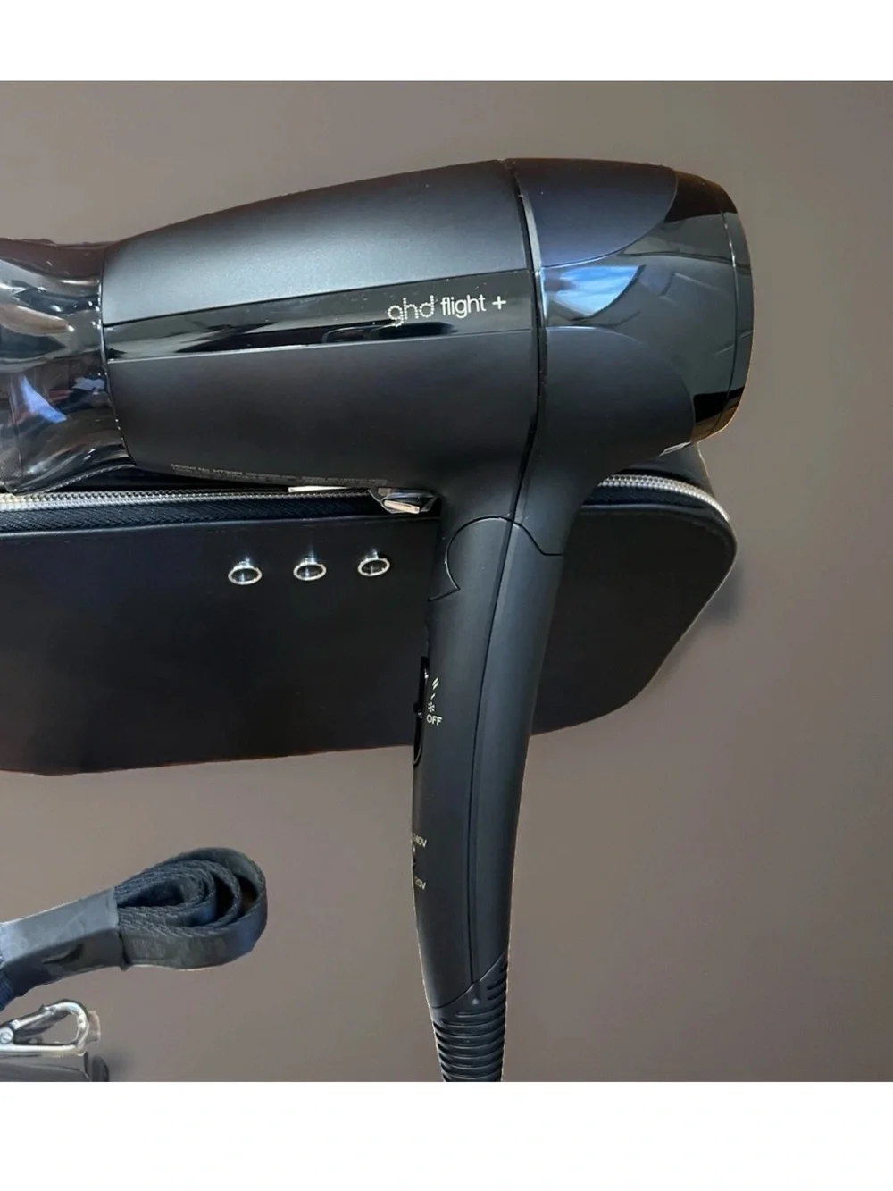 NEW ghd Flight + Travel Hair Dryer - Hairdryer (Black) With Luxury Travel Case